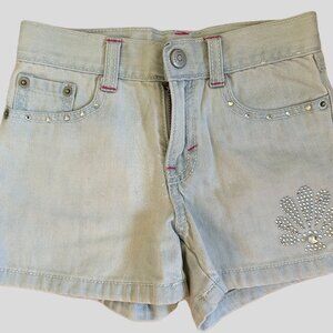 GYMBOREE GIRLS FADED JEAN SHORTS SIZE 5